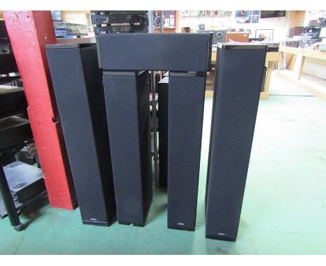 A Definitive Technology BP-2002 Speaker system comprising CLR 2002 centre and four speakers 