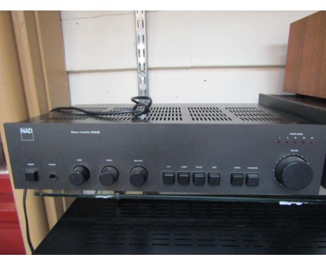 A NAD 3020B stereo amplifier 