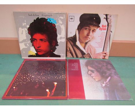 BOB DYLAN: Three LP's to include 'Bob Dylan' (CBS 32001), 'Blood On The Tracks' (S 69097) and 'Before The Flood' (CBS 22137) 