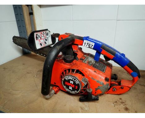 Homelite VI Super 2 SL petrol chainsaw. Not available for in-house P&amp;P 