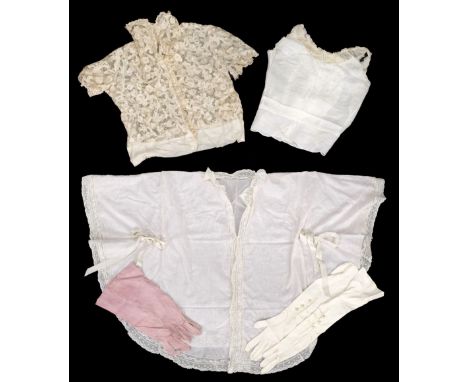 * Ladies', children's and dolls' garments, 19th/early 20th century, a collection, comprising: a group of ladies' clothing, in