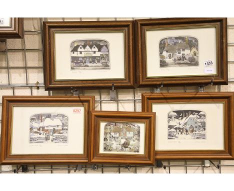 Graham Clarke (1947-) four limited edition prints, Drakes 398/500, Breeze 494/500, Winter Fuel 62/400, Silent Night 258/400 a