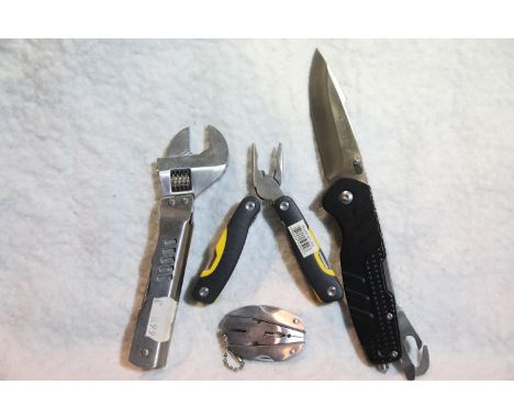 Four mixed new old stock multi tools including Lansky.  P&amp;P Group 2 (£18+VAT for the first lot and £3+VAT for subsequent 