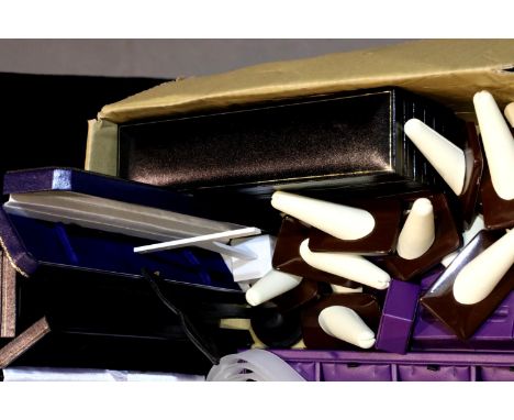 Seven new watch boxes and a selection of jewellery display stands. P&amp;P Group 2 (£18+VAT for the first lot and £3+VAT for 