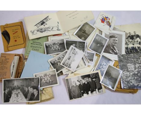 Mixed photographs and ephemera including RAF and ICI Winnington. P&amp;P Group 2 (£18+VAT for the first lot and £3+VAT for su