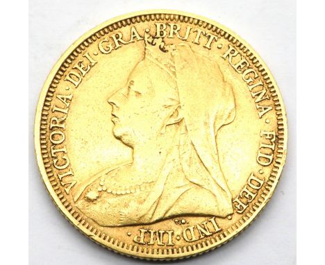 Victorian Sydney Mint mark 1895 full sovereign with George and Dragon verso. P&amp;P Group 1 (£14+VAT for the first lot and £