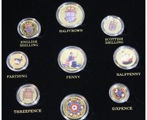 The Pre-Decimals and Emblem Series Decimals of Elizabeth II boxed set. P&amp;P Group 2 (£18+VAT for the first lot and £3+VAT 