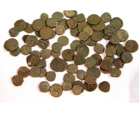 Eighty-four 11thC Persian coins. P&amp;P Group 1 (£14+VAT for the first lot and £1+VAT for subsequent lots) 