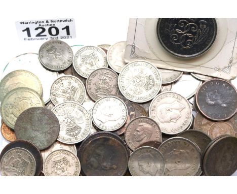Mixed UK coins including a £5 example. P&amp;P Group 1 (£14+VAT for the first lot and £1+VAT for subsequent lots) 