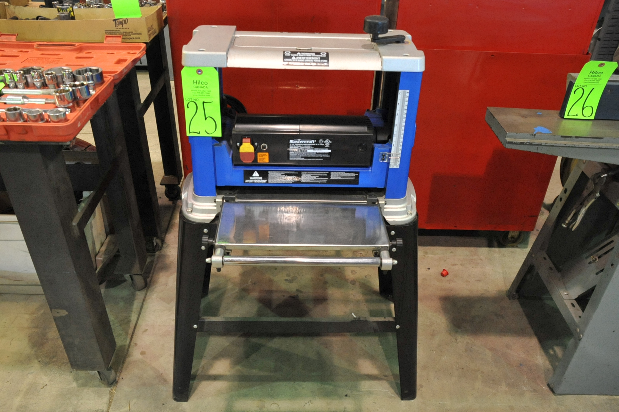 Mastercraft Model 05555034 12 1/2" Thickness Planer