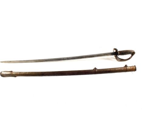 A Victorian Volunteer Artillery Officer's sword with good blade and scabbard