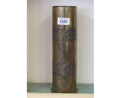 A WWI German "Trench Art" vase from a 1816 dated shell case