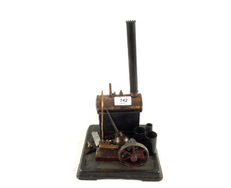 A Bing stationary steam engine and accessories