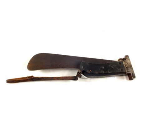 A WWII USA folding survival machete