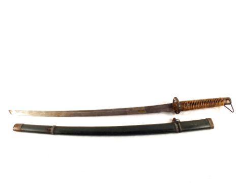 A decorative sword in scabbard