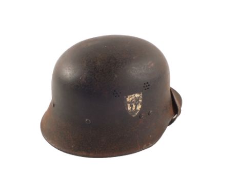 German (PATTERN) WWII Police/SS double decal helmet