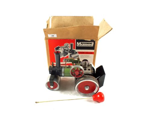 A boxed Mamod S.R.1 steam roller