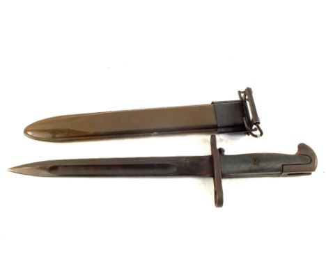 A USA (PATTERN) MI bayonet and scabbard