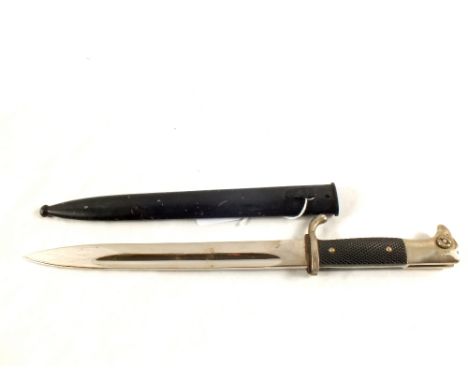 A Third Reich era German dress parade bayonet with scabbard