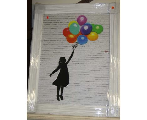 After Banksy - Balloon Girl, colour print, 78 x 58cm