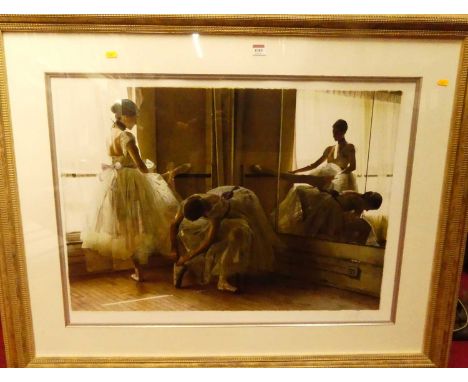 Douglas Hofmann (b.1945) - Dancers in rehearsal, artist proof print, signed, 56 x 80cm
