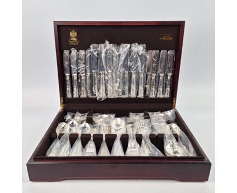 AN ARTHUR PRICE CANTEEN OF SILVER PLATED CUTLERY. Kings pattern, EPNS A1 grade, consisting of eight place settings, comprisin