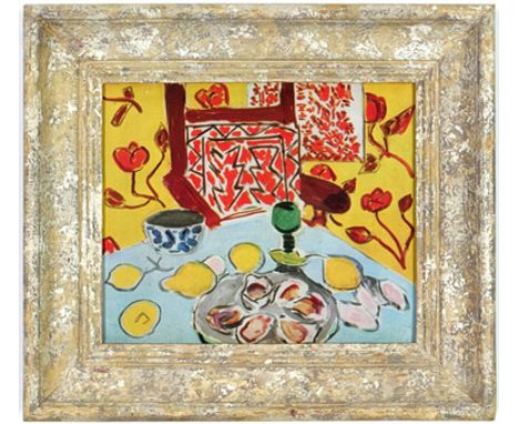 HENRI MATISSE. OYSTERS &amp; LEMONS. (d) off set lithograph – signed in the plate - 1946, French vintage frame, 26cm x 21.5cm