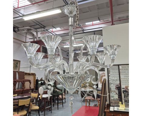 BACCARAT MILLE NUITS 8 LIGHT CHANDELIER. 100cm drop approx.
