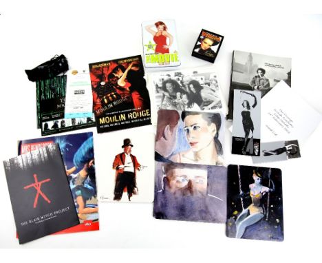 Movie Promotional items including The Matrix official sunglasses, premiere ticket, British Academy Awards programme /tickets 