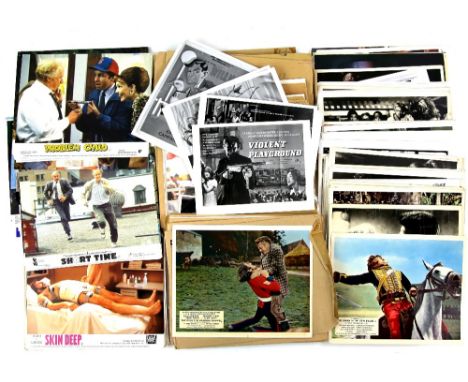 500+ Front of House cards, stills, titles include Cleopatra Jones, Brannigan, Juggernaut, Viva Las Vegas, Gold, Fun With Dick
