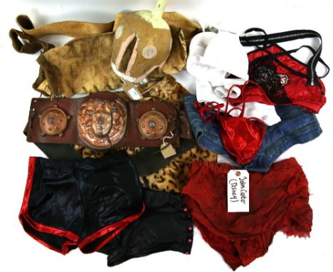 Various movie props including Native Indian arrow quiver used in various early Hollywood productions such as Stage Coach, tog