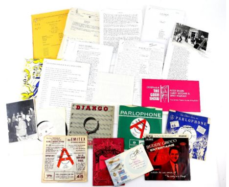 John P. Hmailton Archive collection including scripts, letters relating to The Goon Show (1968), Do Not Adjust Your Set (1968