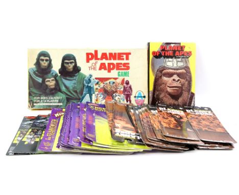 Planet of the Apes - Arrow Games board game, book by Brown Watson and various figure card backs.    