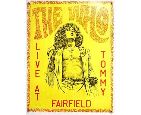 The Who - Tommy, Live At Fairfield - Modern poster print by John Judkins, sheet approximately 30.5 x 23.5 inches.    