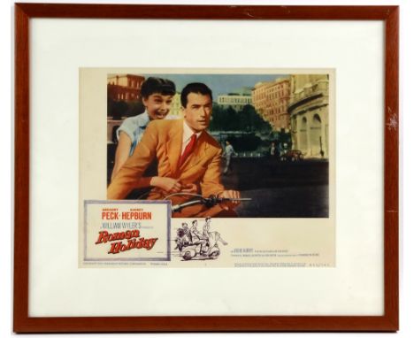 Three US Lobby cards for Roman Holiday (R-1960) starring Audrey Hepburn, Gone With The Wind (R-1961) and The Jungle Book (196