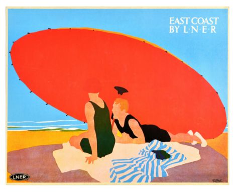 Set of 7 British travel posters - 2 original vintage and 5  reproductions. 1. Original travel poster - The English Lake Distr