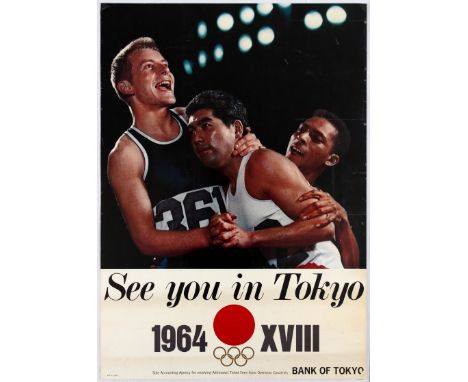Sport Poster - 1964 Tokyo Olympic Games - See You in Tokyo Country: Japan. Year: 1964. Artist: Unknown. Size (cm): 84x59.5. P