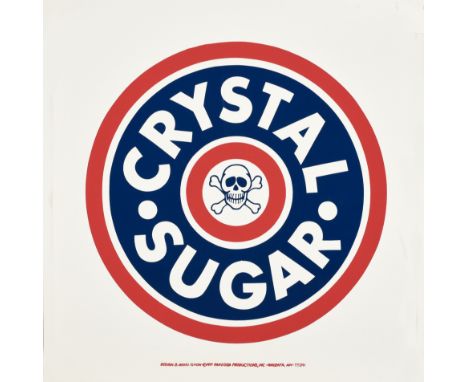 Original vintage poster issued by Pandora Productions as a sugar protest featuring artwork in the style of the American Cryst