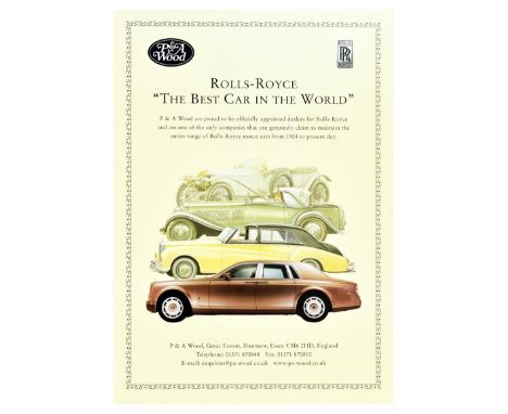 Set of 10 original vintage advertising posters for Rolls Royce cars. Rolls-Royce was a British manufacturer of luxury cars an