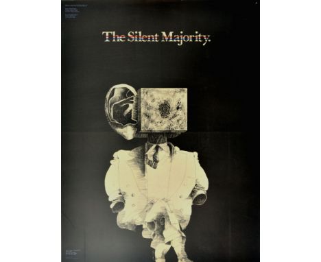 Original vintage advertising poster for Minerva - a journal of provocative ideas - will devote its summer issue to The Silent