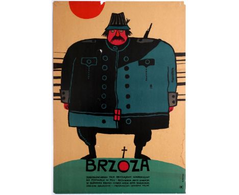 Original vintage Polish Movie Original Vintage Poster for the 1967 Yugoslavian film The Birch Tree (Brzoza) â€“ Butenko Direc