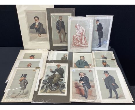 Pictures &amp; Prints  - Vanity Fair &amp; other book plate prints inc Men of the Day, Spy, Nibs and others characters, 1860s
