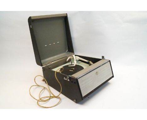 A cased Garrard record player
