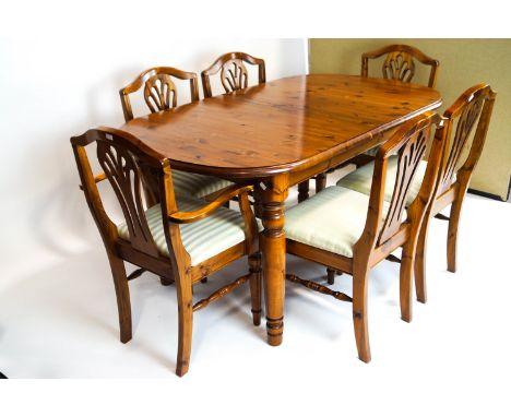 Ducal dining table and six chairs