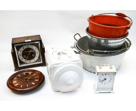 A white glass ceiling light and other items