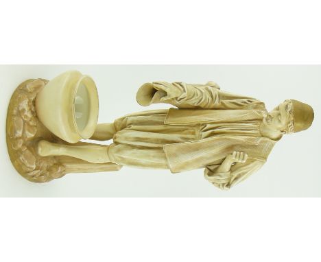 Victorian Royal Worcester figure 
of a man emptying a vessel into a bowl, no 594, 17.75".