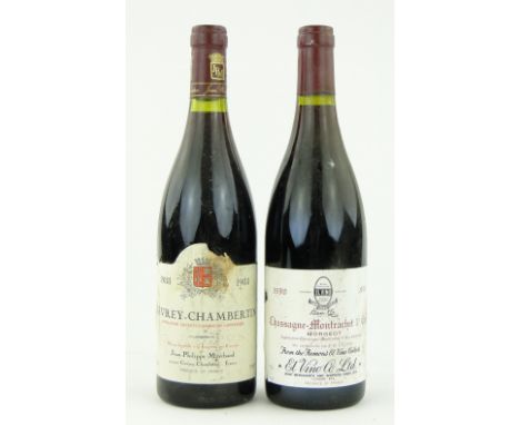 1990 Chassange-Montrachet, Morgeot - 6 bottles,
1988 Jean-Pilippe Marchand Gevrey-Chambertin - 2 bottles and 2x 1987 vintage,
