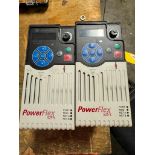 (2x) Allen-Bradley PowerFlex 525 AC Drives, 3-PH, 1.5 KW, 2.0 HP, Cat No. 25B-D4P0N104