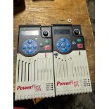 (2x) Allen-Bradley PowerFlex 525 AC Drives, 3-PH, 1.5 KW, 2.0 HP, Cat No. 25B-D4P0N104