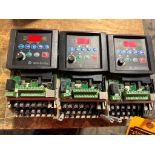 (3x) Allen-Bradley PowerFlex 40 AC Drives, 3-PH, 1.5 KW, 2.0 HP, Series A, Cat No. 22B-D4P0N104